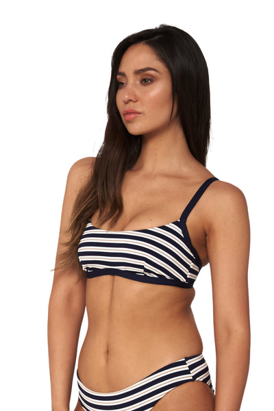 Hamilton Stripe Crop Top - Bikini Tops - Monte & Lou
