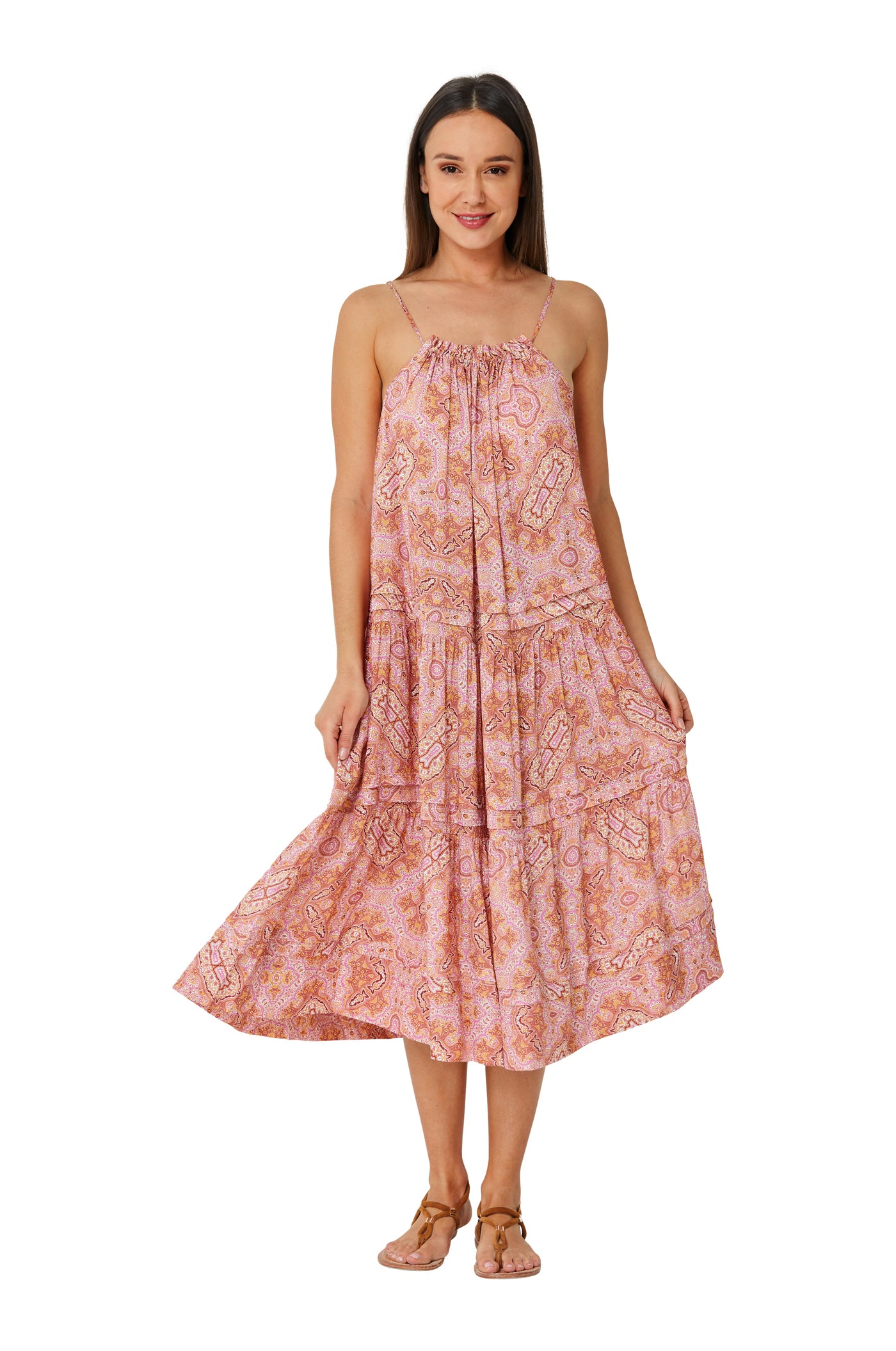 Fleur Frill Midi Dress