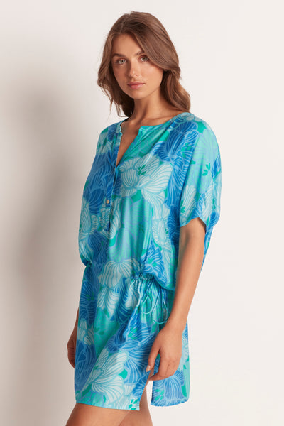 Rewind Short Sleeve Shirt Dress