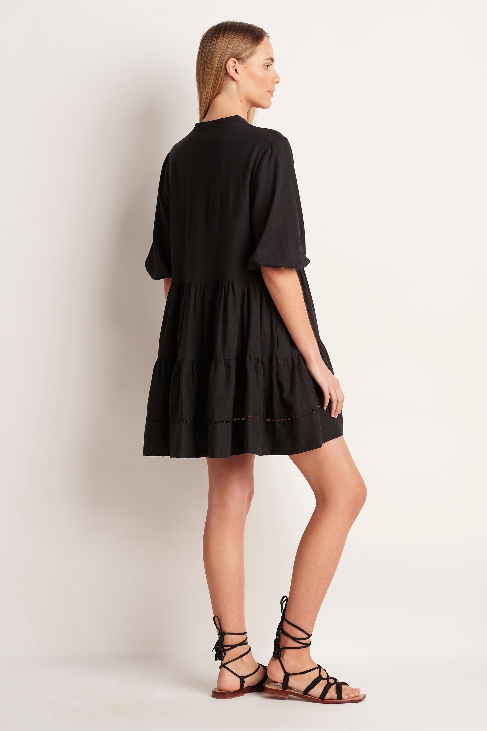 Tiered Mini Dress - Clothing - Monte & Lou
