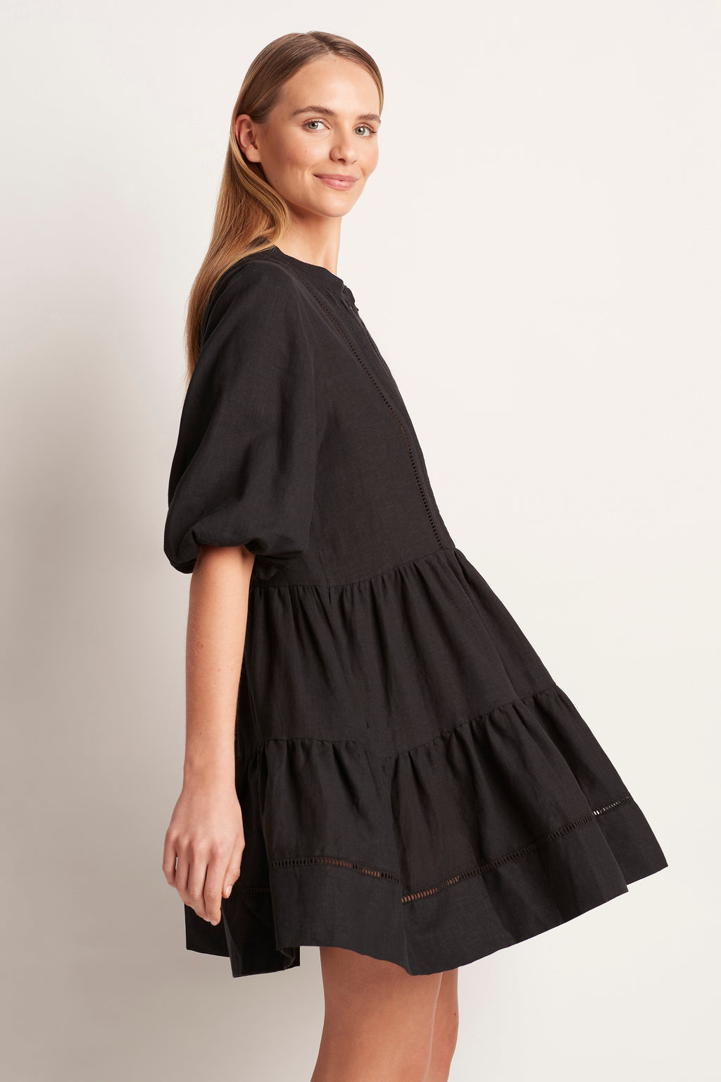 Tiered Mini Dress - Clothing - Monte & Lou