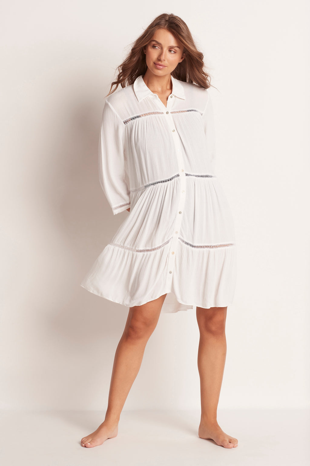 Trapeze Mini Dress - Clothing - Monte & Lou