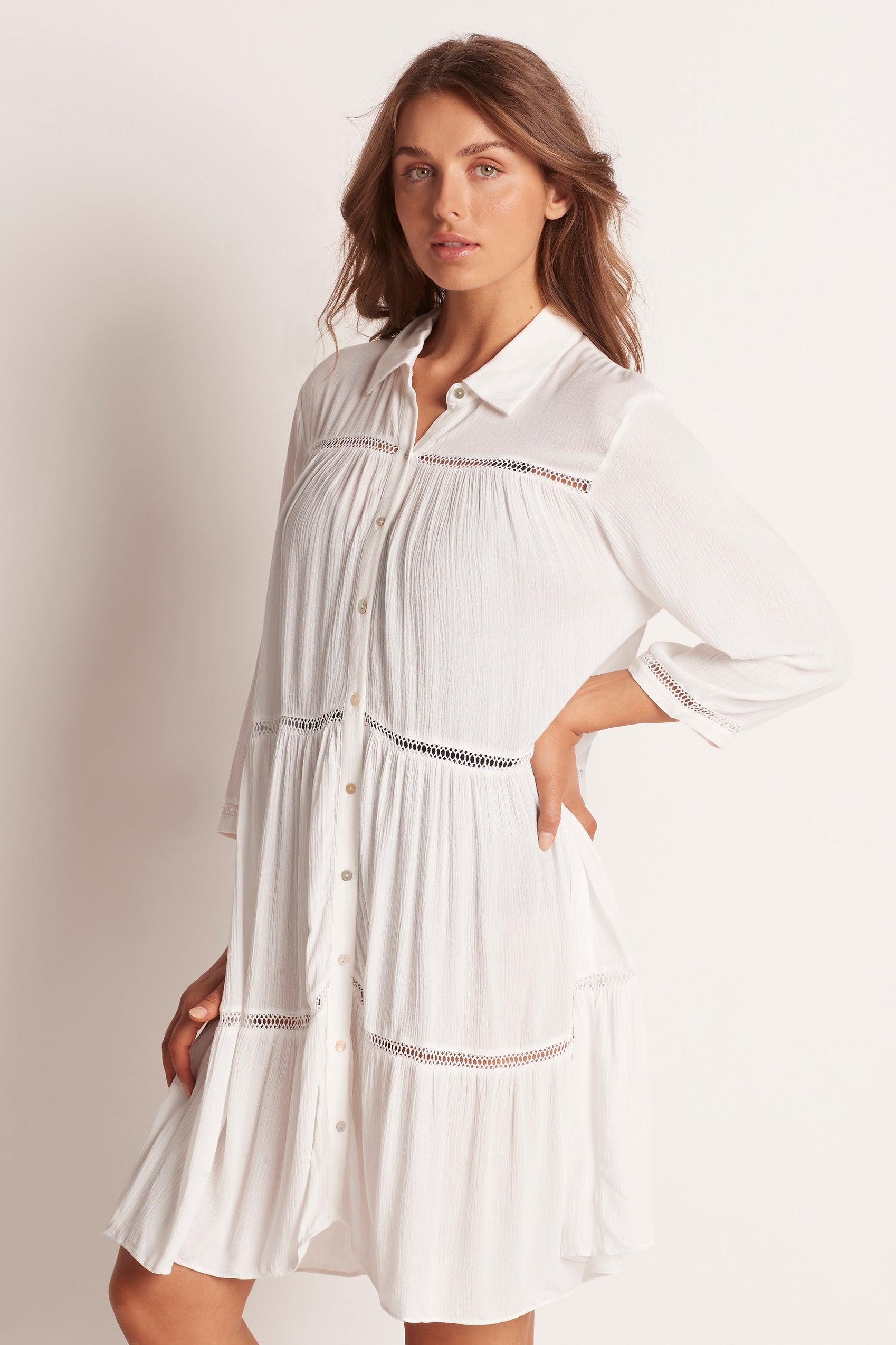 Trapeze Mini Dress - Clothing - Monte & Lou